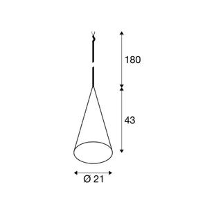 SLV Lampa wisząca Magico, możliwość ściemniania, czarny, salon / jadalnia, aluminium, nowoczesny - Lampy sufitowe - miniaturka - grafika 1