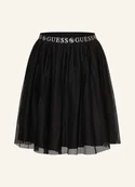 Spódnice - Guess Spódnica Z Siateczki schwarz - miniaturka - grafika 1
