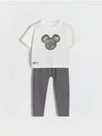 Spodenki dla niemowląt - Reserved - Bawełniany komplet Mickey Mouse - złamana biel - miniaturka - grafika 1