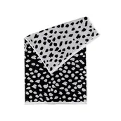 Ręczniki - Ręcznik Spots 50 x 90 cm czarno-biały - miniaturka - grafika 1