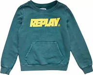 Bluzy dla chłopców - Replay Bluza chłopięca, 236 Green Jade, 12 lat - miniaturka - grafika 1