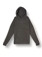 Swetry damskie - ONLY Women's ONLULDA L/S Stripe Hood TOP JRS sweter, Dark Grey Melange/Szczegóły: Melange W Pumice, XXS, Dark Grey Melange/Szczegóły: melanż W Pumice, XXS - miniaturka - grafika 1