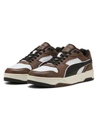 Trampki damskie - Puma Skórzane sneakersy "RBD Break" w kolorze biało-brązowym - miniaturka - grafika 1
