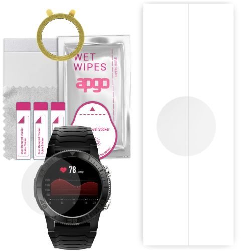 1x folia hydrożelowa ochronna do Kumi U5 - apgo Smartwatch Hydrogel Protection Ochrona na ekran smartwatcha