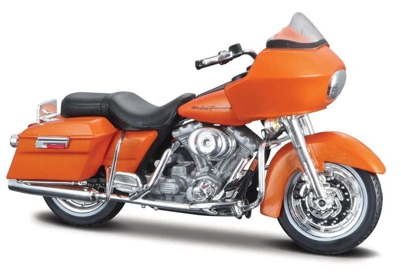 Maisto Harley FLTR Road Glide 2002 1:18 Motocykl Pomarańczowy
