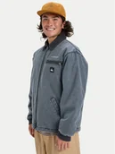 Kurtki męskie - Quiksilver Kurtka jeansowa Shaper Pad EQYJK04174 Szary Regular Fit - miniaturka - grafika 1