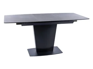 Stół Do Salonu Bristol Ceramic 120(160)X85 Czarny Efekt Marmuru/Czarny Mat - Stoły - miniaturka - grafika 1