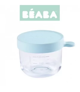 Beaba BEABA Słoiczek szklany z hermetycznym zamknięciem 150 ml jasnoniebieski - Pojemniki kuchenne - miniaturka - grafika 4