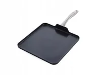 Patelnie - Patelnia ceramiczna 28cm GreenPan Lima Midnight grillowa BEZ PFOA - miniaturka - grafika 1