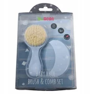 Szczotki do włosów dla dzieci - MINENE Szczotka i Grzebień Zestaw 2w1 Niebieski - miniaturka - grafika 1
