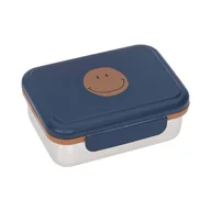 Zestawy naczyń dla dzieci - Lassig Lunchbox ze stali nierdzewnej Little Gang Smile navy - miniaturka - grafika 1