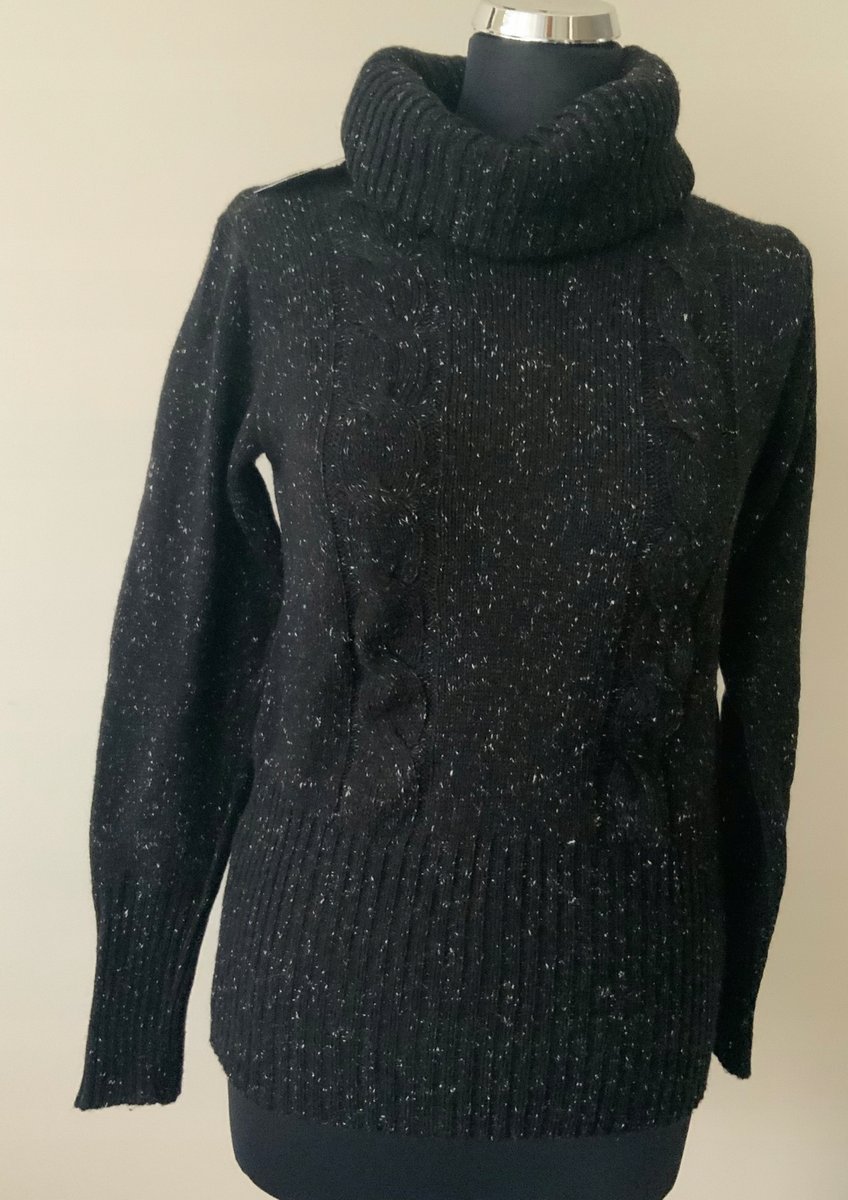 Sweter Z Golfem Damski Premium