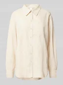 Bluzki damskie - Bluzka lniana o kroju relaxed model ‘FLAXY’ - miniaturka - grafika 1