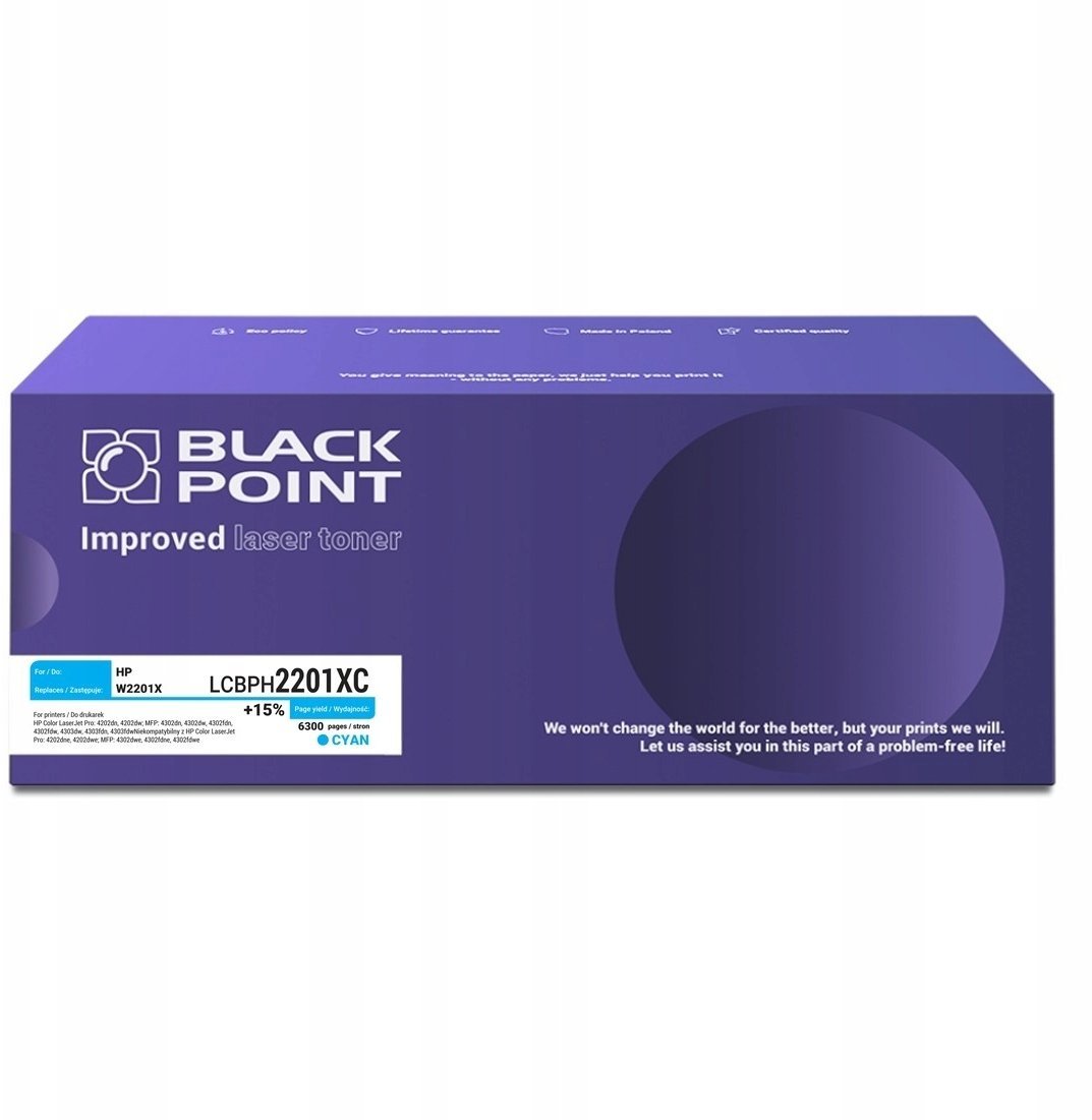 Toner Black Point [LCBPH2201XC] Toner Color HP W2201X chip OEM