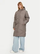 Kurtki damskie - Noisy May Kurtka zimowa Tenna 27030498 Szary Regular Fit - miniaturka - grafika 1