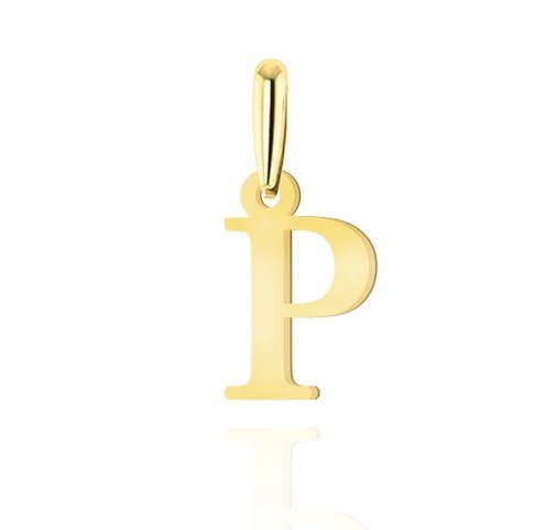 ZŁOTA ZAWIESZKA LITERKA P 585