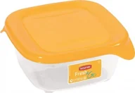 Pojemniki i kosze gastronomiczne - CURVER Pojemnik na żywność "FRESH&GO " kwadratowy 0,25L żółty 182255 - miniaturka - grafika 1