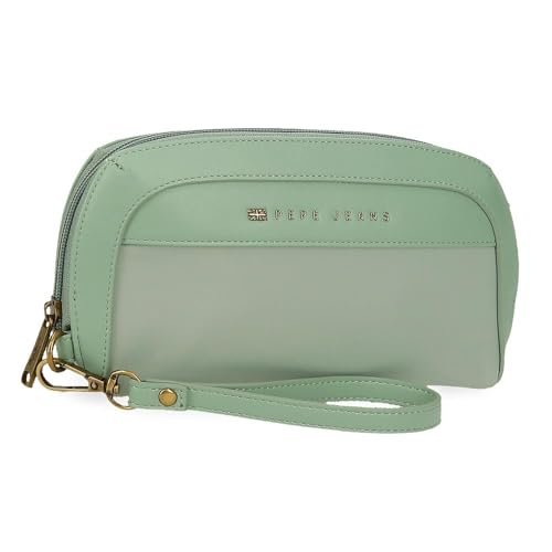 Pepe Jeans Morgan Torba na ramię zielona 20x11x4 cm Poliester z detalami ze sztucznej skóry by Joumma Bags, Zielony, Talla única, Torebka