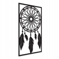 Dekoracje domu - OBRAZ AŻUROWY DEKORACJA ŚCIENNA PANEL ŚCIENNE ŁAPACZ SNÓW DREWNIANY TRYPTYK - miniaturka - grafika 1