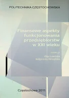 Finanse, księgowość, bankowość - Finansowe aspekty funkcjonowania przedsiębiorstw w XXI wieku - miniaturka - grafika 1