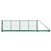 Ogrodzenia - Naterial Brama przesuwna Modus 5x1.5 m prawa zielona - miniaturka - grafika 1