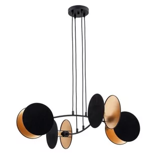 Motif lampa wisząca 4xE27 czarna/złota 1325/4 - Lampy sufitowe - miniaturka - grafika 1