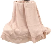 Koce i narzuty dla dzieci - Kocyk Niemowlęcy Dziecięcy Lekki Miękki Różowy Cienki Otulacz 120x100 - miniaturka - grafika 1