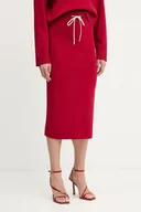 Spódnice - Patrizia Pepe spódnica kolor czerwony maxi ołówkowa 8G0468 K266 - miniaturka - grafika 1