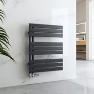 Ręczniki - Suszarka na ręczniki EMKE Grzejnik łazienkowy Grzejnik panelowy Podłączenie boczne Naścienne ciepłej wody 762 x 600 mm Antracyt - miniaturka - grafika 1