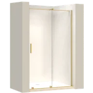 Ścianki i drzwi prysznicowe - Rea Drzwi prysznicowe Rea Montana 140 Złote szczotkowane - miniaturka - grafika 1