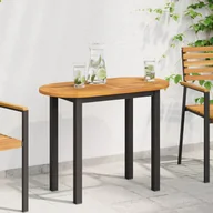 Stoły - vidaXL Owalny blat stołu 90x45x2 cm z litego drewna akacjowego - miniaturka - grafika 1