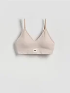 Biustonosze - Reserved - Miękki biustonosz - beżowy - miniaturka - grafika 1