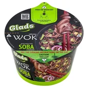 Zupy w płynie - Glads Wok Danie instant z makaronem typu noodle i sosem o smaku Soba 95 g - miniaturka - grafika 1