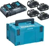 Akumulatory do elektronarzędzi - Makita ZESTAW ZASILAJĄCY 18V MAKPAC 4*BL1850+DC18RD - miniaturka - grafika 1