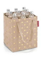 Torby i wózki na zakupy - Torba na butelki z przegrodami Reisenthel Bottlebag - metallic dots coffee - miniaturka - grafika 1