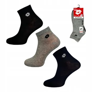 LOTTO SKARPETY SKARPETKI STOPKI 3 PARY CZARNE/GRANATOWE/SZARE r.43-46 - Skarpetki męskie - miniaturka - grafika 1