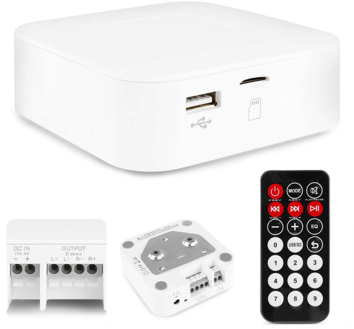 Power Dynamics Wzmacniacz 2x 30W bluetooth 2x 30W one size