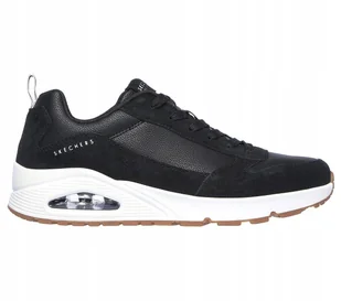 Buty skórzane Skechers Uno Stand on Skech Air Sneakersy 52468-BKW - Sneakersy męskie - miniaturka - grafika 1
