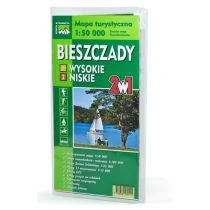 Agencja Wydawnicza WIT  Mapa turystyczna Bieszczady 2w1 WIT