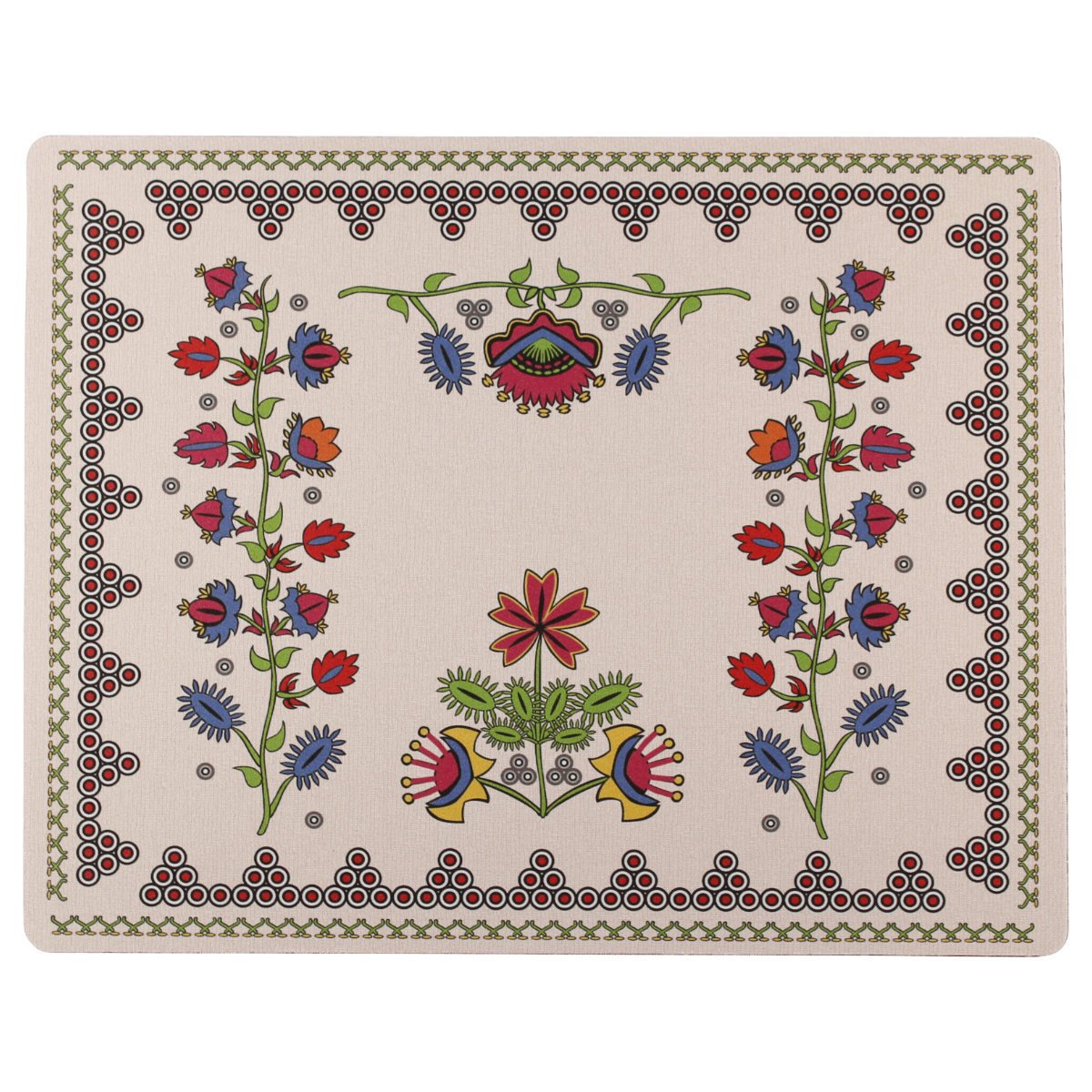 Podkładka pod mysz folk krakowski Brzesko 36 x 29 cm beżowa