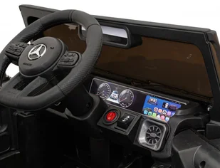 Mercedes AMG G63 dla dzieci Czarny + Pilot + MP3 LED + Wolny Start + EVA + Pasy - Pojazdy elektryczne dla dzieci - miniaturka - grafika 11