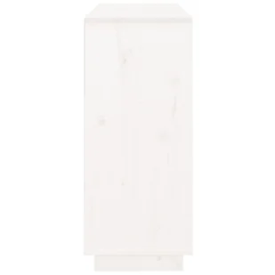 Lumarko Szafka, biała, 104,5x34x80 cm, lite drewno sosnowe - Szafki do salonu - miniaturka - grafika 8