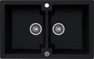 Kernau Zlewozmywak granitowy KGSA 80 2B Deep Black - Zlewozmywaki - miniaturka - grafika 1