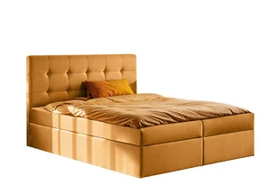 Łóżko kontynentalne z materacem i topperem Ludano, tkanina Soro - 120x200 cm - Pomarańczowy - H2-Pocket - Łóżka Łóżko kontynentalne z materacem i topperem Ludano, tkanina Soro - 120x200 cm - Pomarańczowy - H2-Pocket - Łóżka - miniaturka - grafika 1