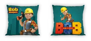 Poduszka z Poszewką Bob Budowniczy Builder 40x40 - Kołdry i poduszki dla dzieci - miniaturka - grafika 1