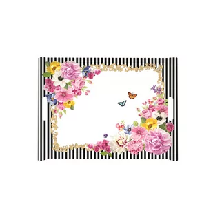 Nuova Cer Taca z uchwytami R2S Flowers Glamour 200 GLUR 200 GLUR - Tace i patery - miniaturka - grafika 1