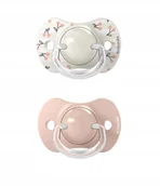 Smoczki uspokajające - Suavinex 309055-SMOCZEK fizjologiczny SX PRO 0-6M 2SZT RÓŻOWY BIRDIES - miniaturka - grafika 1