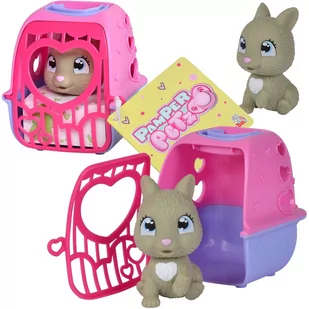 Pamper Petz Mini Króliczek Figurka Małe Zwierzątko z transporterem Simba - Figurki dla dzieci - miniaturka - grafika 1