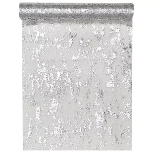 SANTEX Bieżnik "Błyszczący, srebrny", SANTEX, 500 x 28 cm SX4721-4 - Dekoracje i nakrycia stołu na imprezę - miniaturka - grafika 1