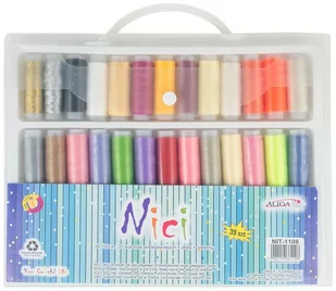 Nici Zestaw w Plastikowej Walizce 39szt.x100M, Aliga - Półfabrykaty do biżuterii - miniaturka - grafika 1